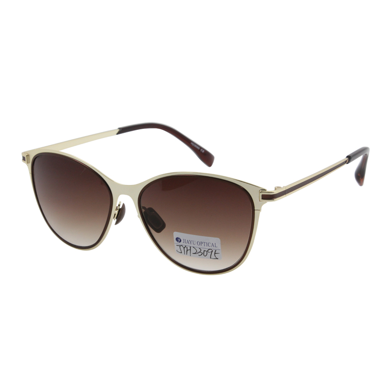 Top Quality OEM Fashion Custom Logo Round Retro Metal Sunglasses