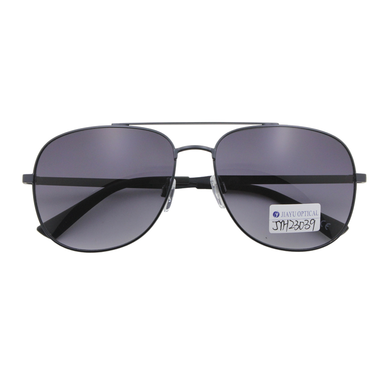 Wholesale Fashion Photochromic Double Metal Bridge Retro Metal Sunglasses