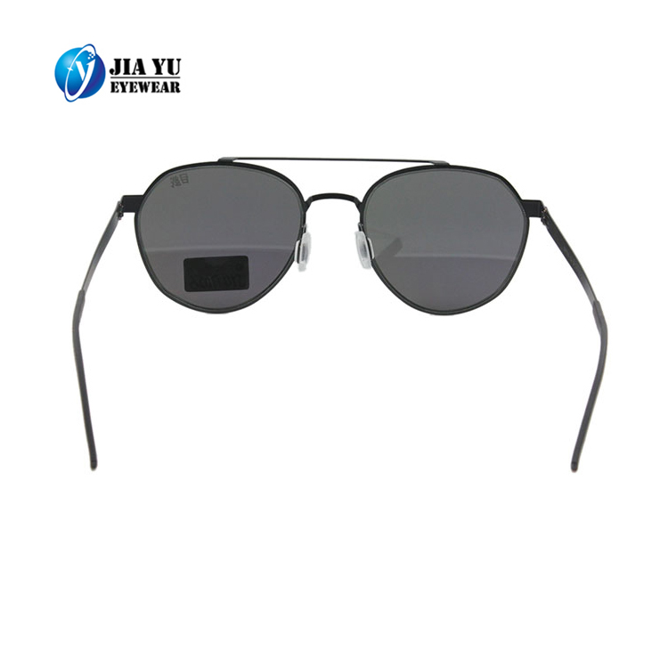 Wholesale Fashion Retro Double Bridge UV400 Polarized Metal Sunglasses