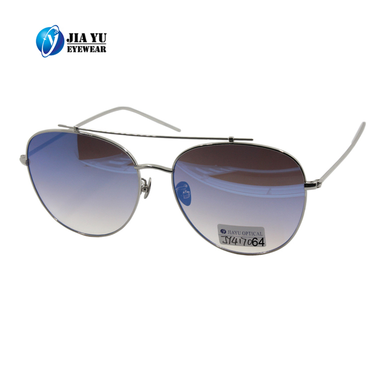 Wholesale Fashion Vintage Transparent Nose Pads UV400 Polarized Metal Sunglasses