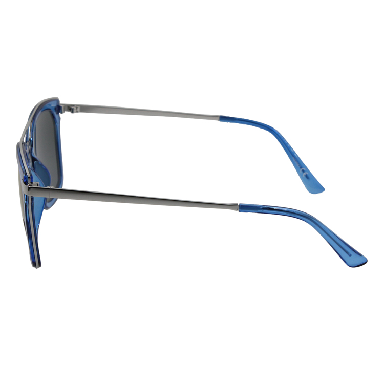 Wholesale Square Plastic Frame Glasses OEM Fashion Polarized Metal Sunglasses for Men