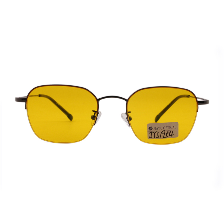 Yellow Lens Glasses With Semi-Rim Night Vision Glasses Driver Square Sunglasses Fashion