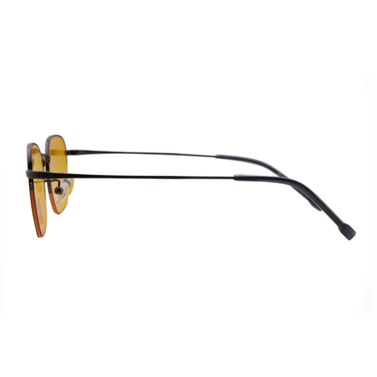 Yellow Lens Glasses With Semi-Rim Night Vision Glasses Driver Square Sunglasses Fashion
