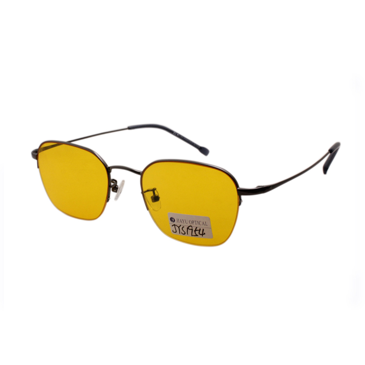 Yellow Lens Glasses With Semi-Rim Night Vision Glasses Driver Square Sunglasses Fashion