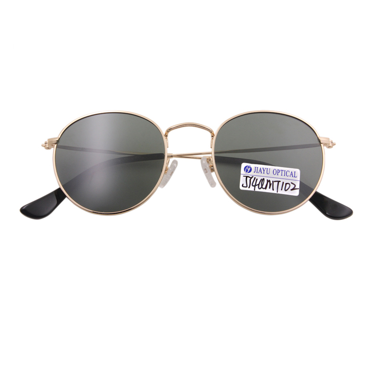 metal frame men sunglasses round shape