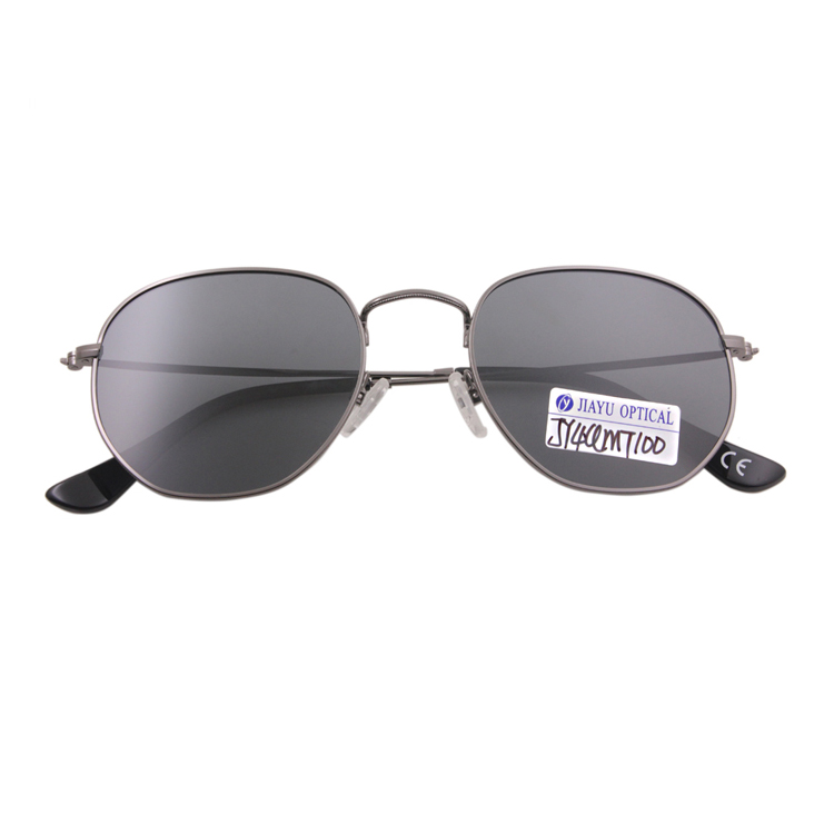 Custom Men Fashion UV400 Polarized Round Metal Sunglasses