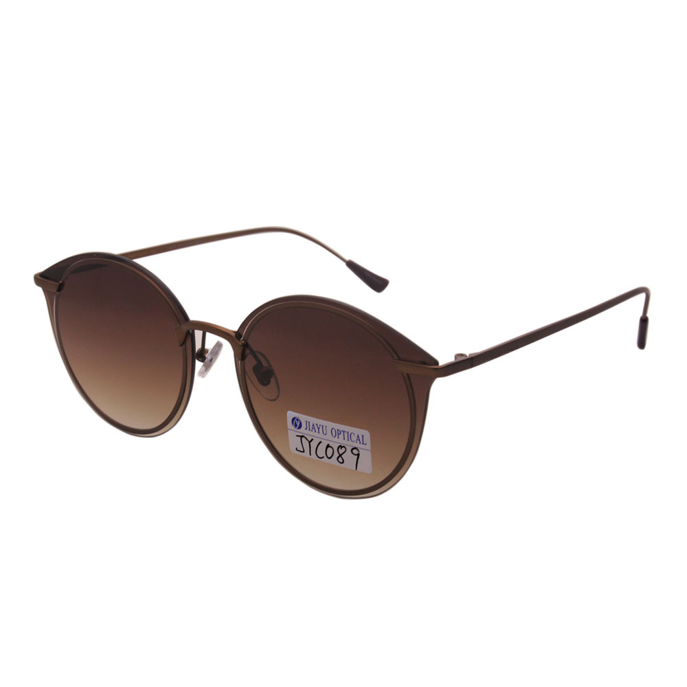 Fashion Wholesale UV400 Polarized Women Brown Sunglasses