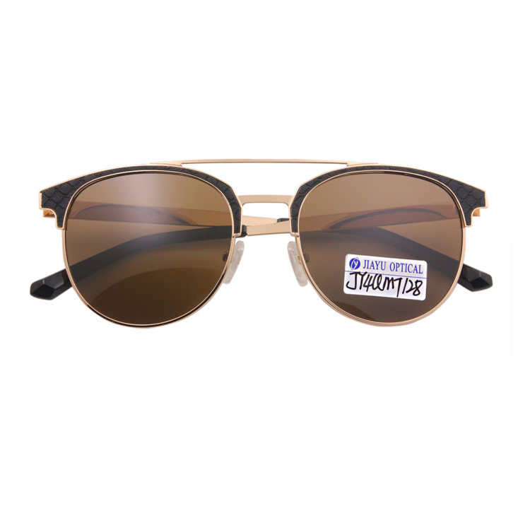 Fashionable UV400 Luxury Retro Metal Sunglasses for Women