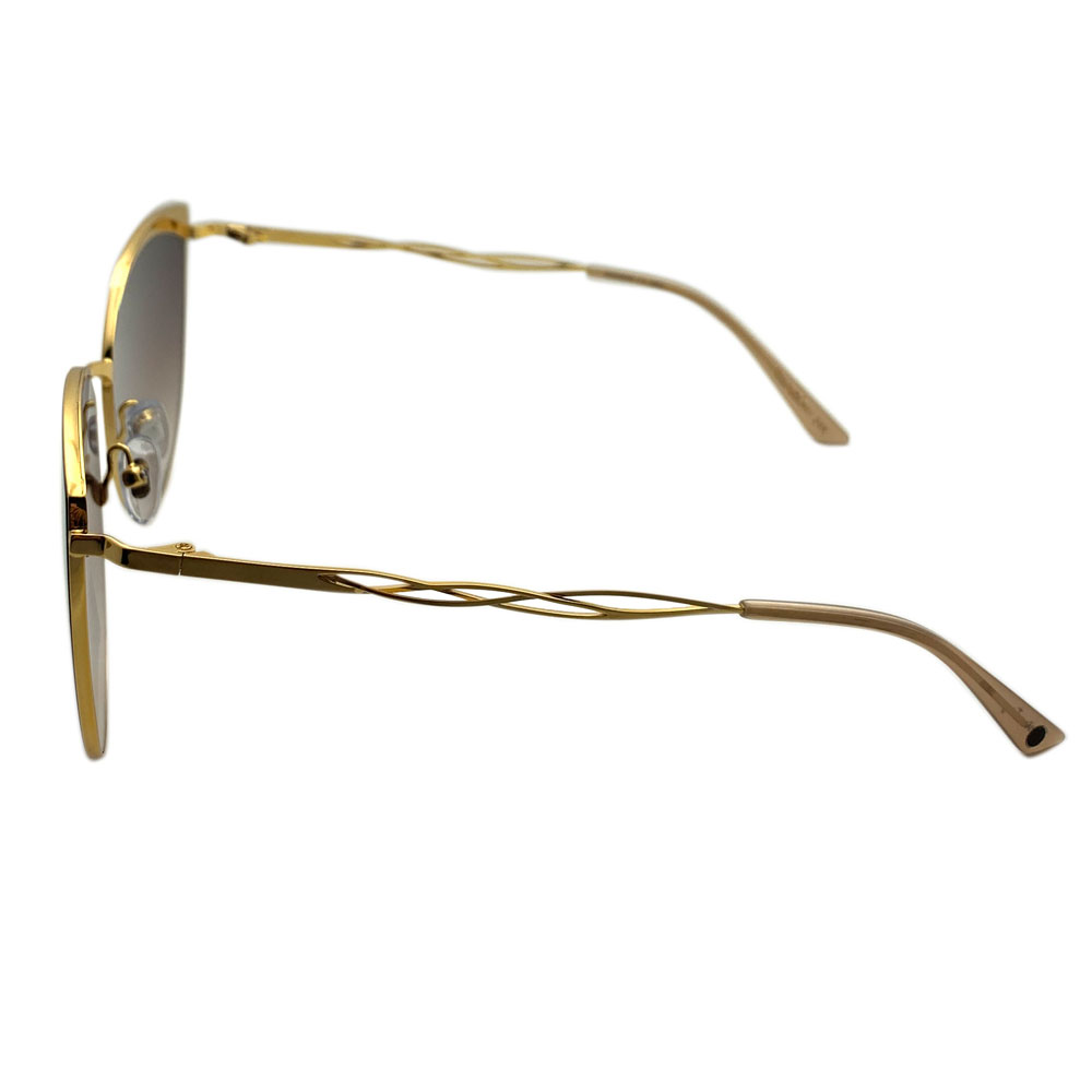 High Quality Fashion UV400 Womens Cat Eye Metal Sunglasses