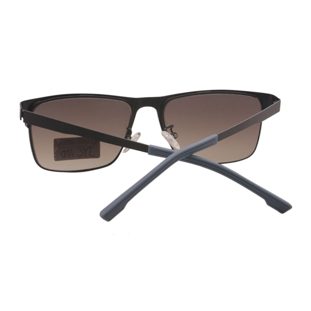 Hot Selling High Standard Metal Half Frame Black Sunglasses