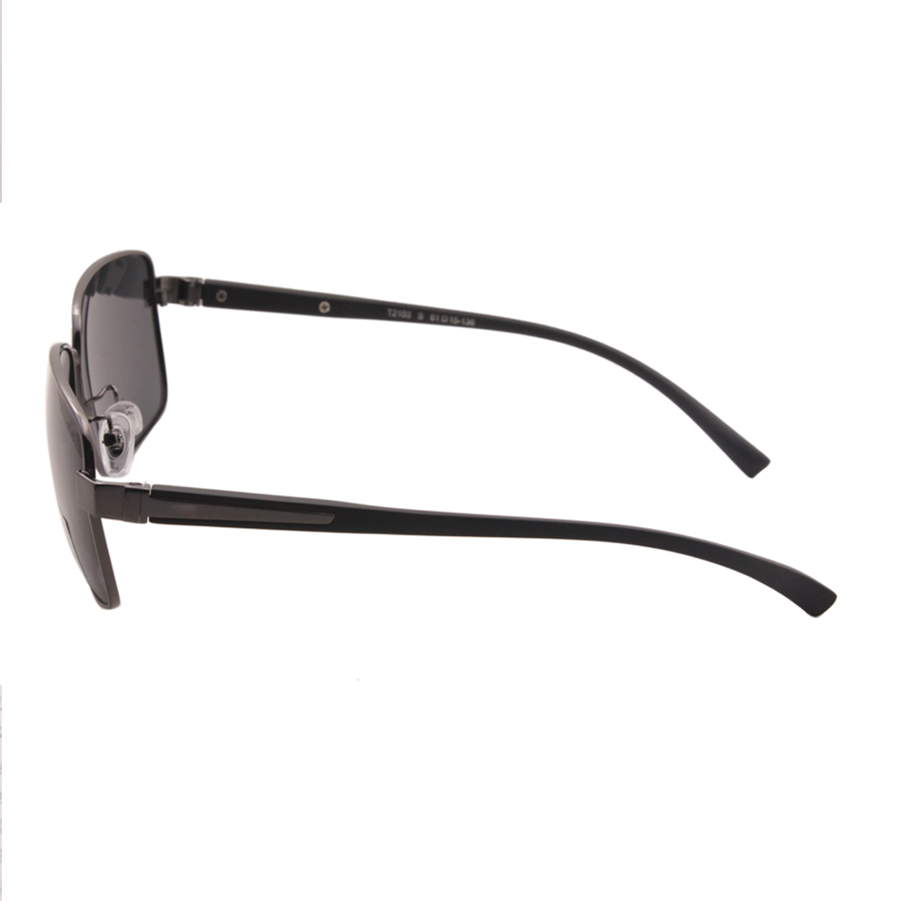 New Design Square Frame UV400 Polarized Metal Sunglasses