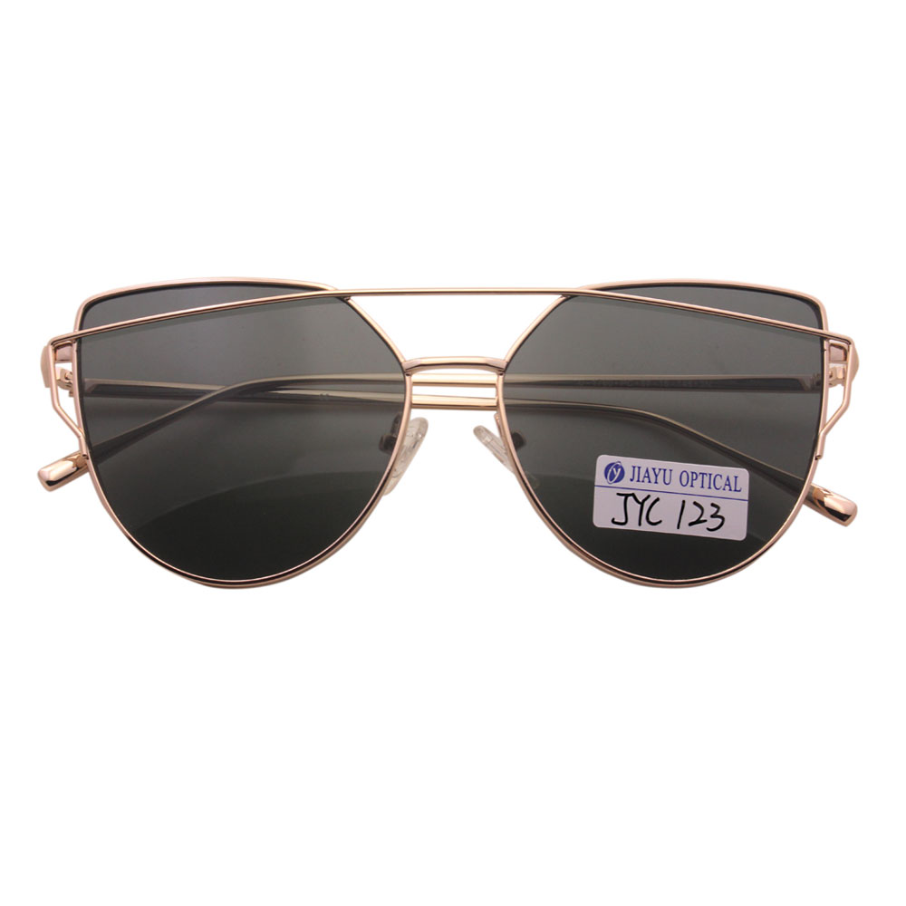 New Popular Protection Double Bridge Cat Eye Sunglasses