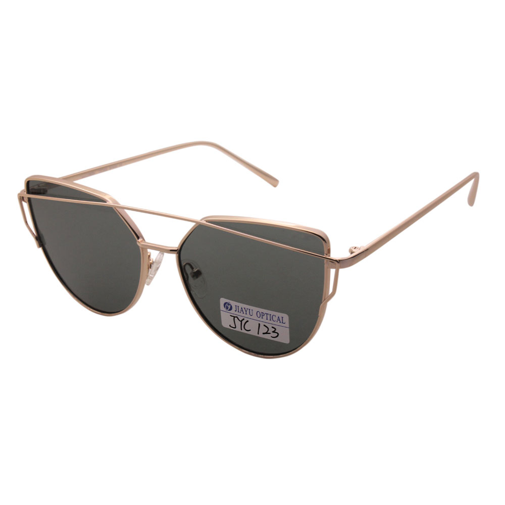New Popular Protection Double Bridge Cat Eye Sunglasses