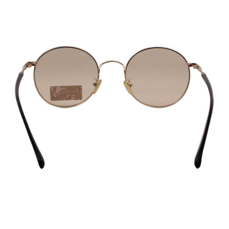 Newest Trending Fashion Round UV400 Metal Sunglasses Women