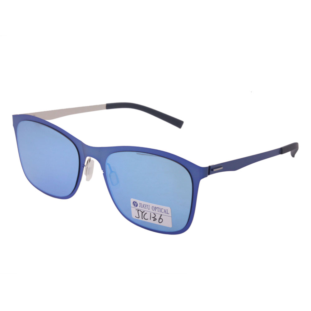 No Solder Joints Silicone Has Elasticity Metal Sunglasses