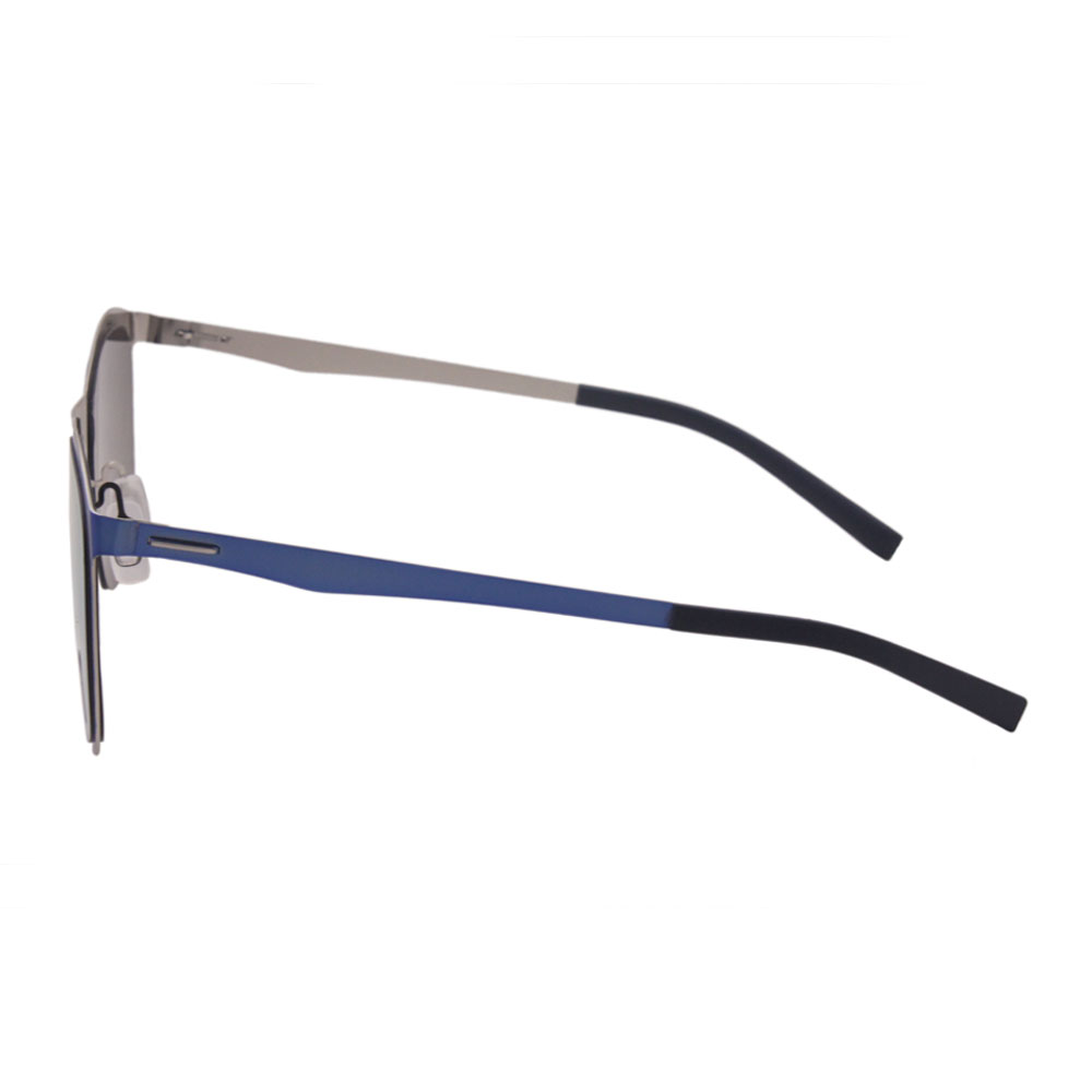No Solder Joints Silicone Has Elasticity Metal Sunglasses