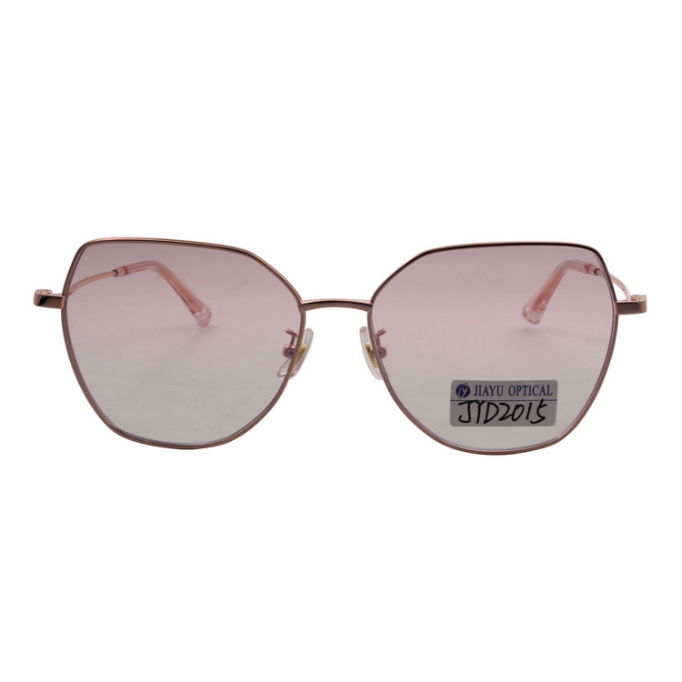 OEM Fashion Women Pink Metal Sunglasses Frames Anti Scratch