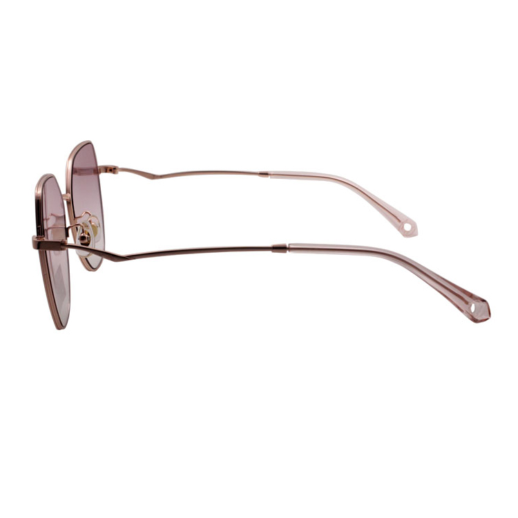 OEM Fashion Women Pink Metal Sunglasses Frames Anti Scratch