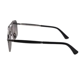 Square Polarized Protection Double Bridge Metal Sunglasses