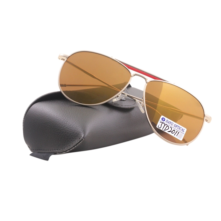 Double Bridge UV400 Polarized Sunglasses Metal 