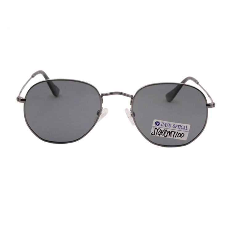 UV400 Polarized Round Metal Sunglasses 