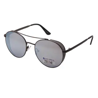 Round Retro Polarized Protection Double Bridge Sunglasses