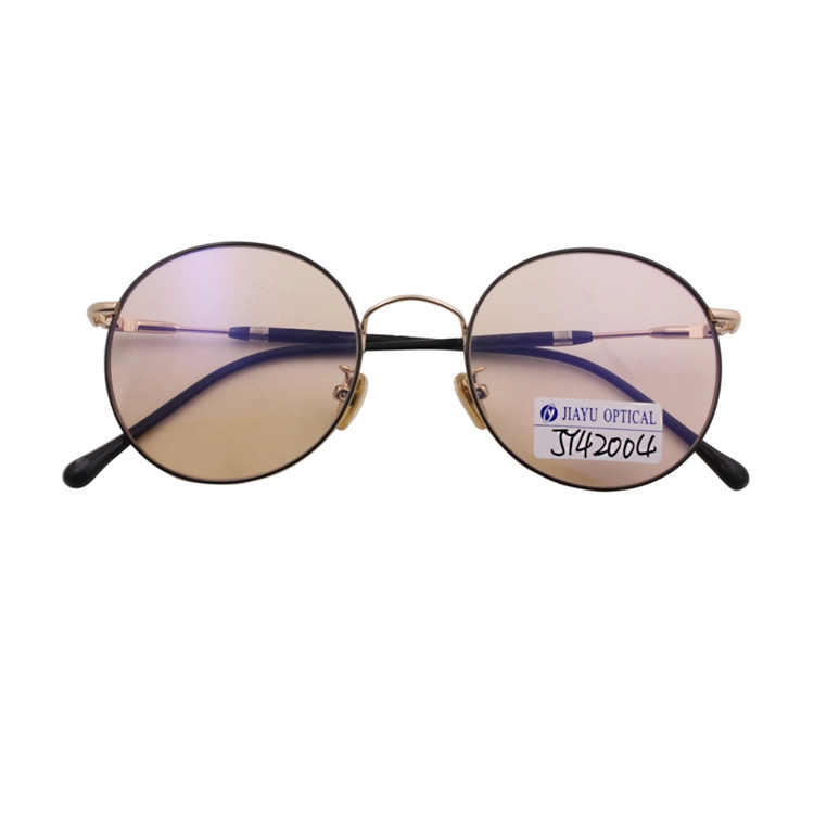 Round UV400 Metal Sunglasses Women