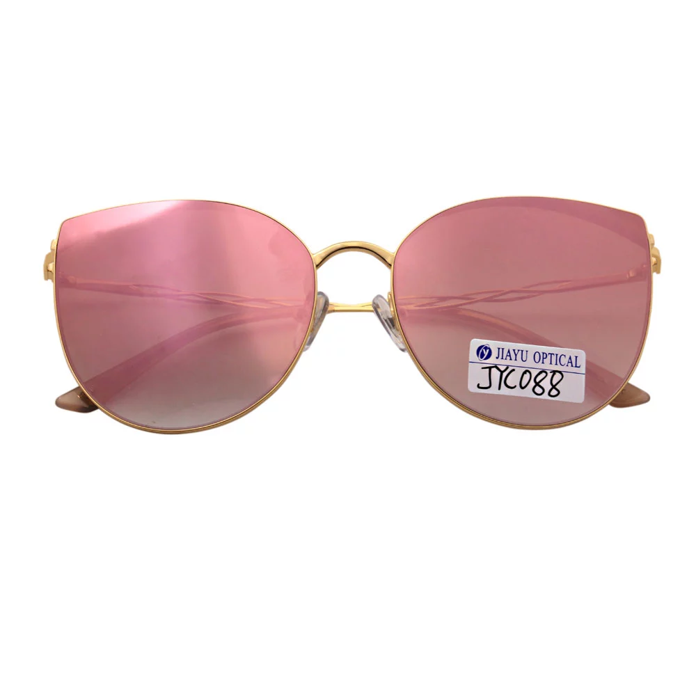UV400 Cat Eye Metal Sunglasses 