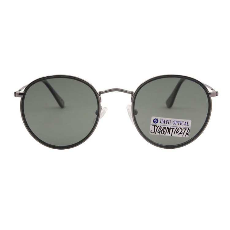 Retro Fashion UV400 Polarized Round Metal Sunglasses