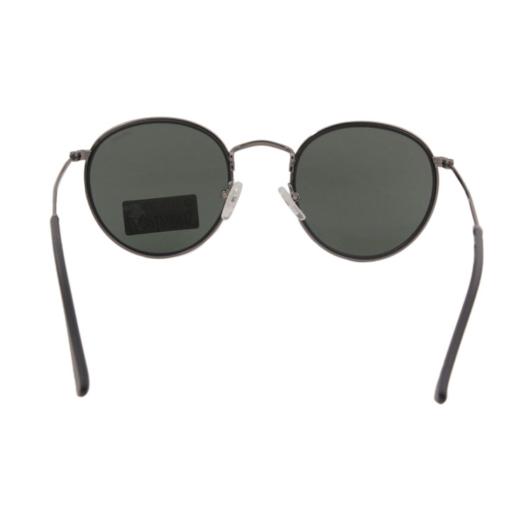 Retro Fashion UV400 Polarized Round Metal Sunglasses