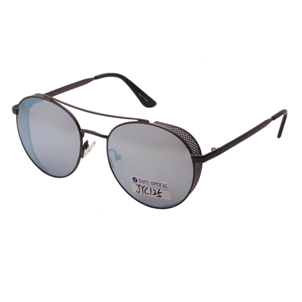 Round Retro Polarized Protection Double Bridge Sunglasses