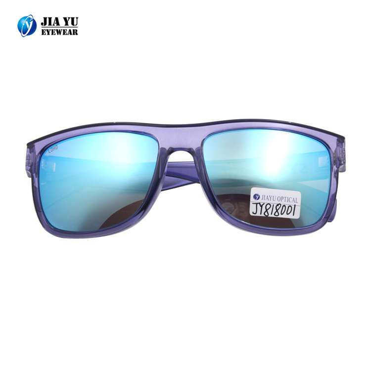 2020 Hot Sale Plastic With Logo Mirror Transparent Frame Clear Sunglasses