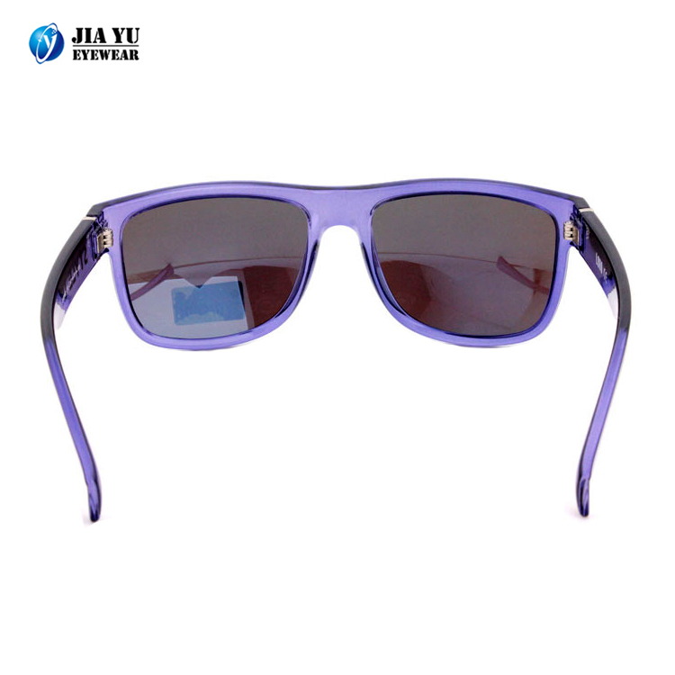 2020 Hot Sale Plastic With Logo Mirror Transparent Frame Clear Sunglasses