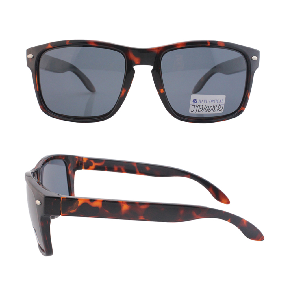 2020 New Custom Logo Retro Brown Demi  Square Sunglasses for Men