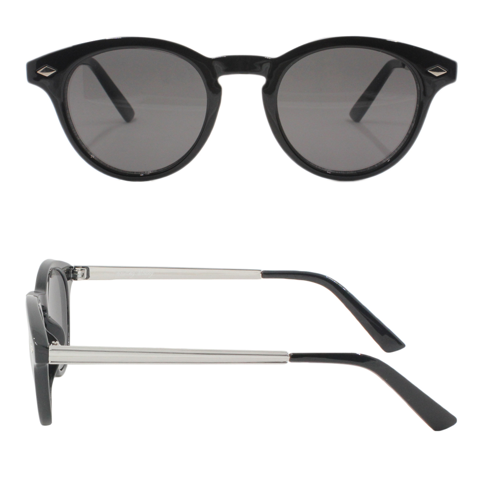 2020 New Fashion Custom Logo Plastic With Metal Temples Polarized Sunglasses