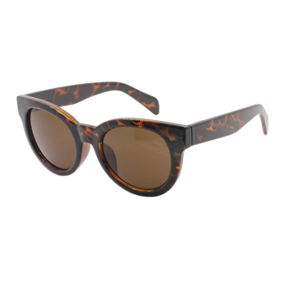 2020 New Polarized Plastic Fashionable Brown Demi  Oversized Women Sunglasses