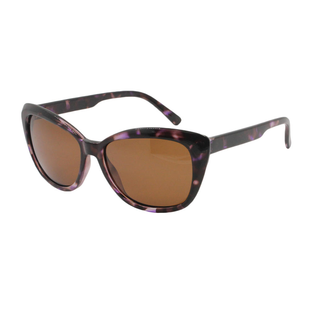 Custom Branded UV400 Mirror Cat Eye Shades Purple Sunglasses for Women