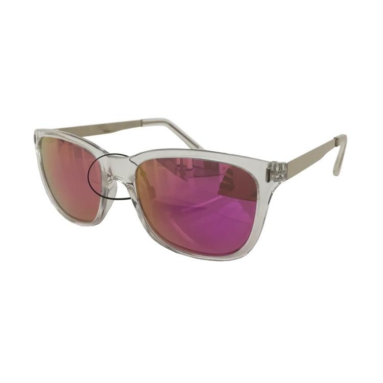 Custom Logo Printing Plastic Transparent Frame Clear Sunglasses