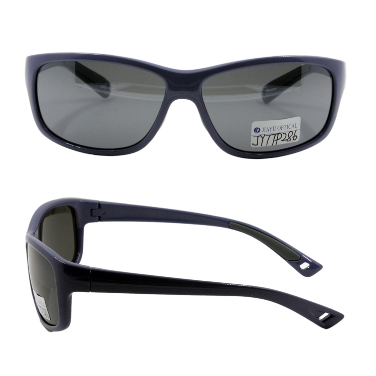 Eco-friendly Plastic Designer Custom Shaped Sunglasses Men With Rubber Nose Pad