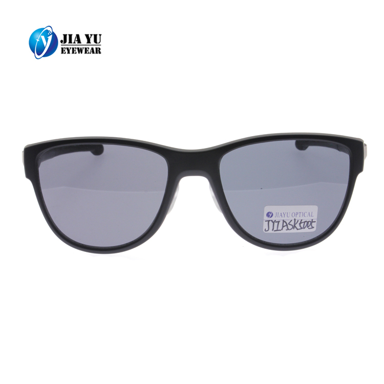 Famous Brand Transparent Silicone Nose Pad Polarized Black Sunglasses Men Luxury