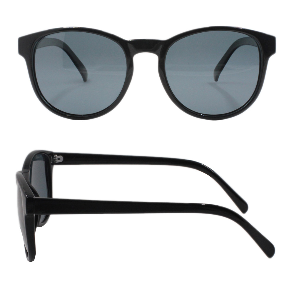 Fashion Hot Sale UV400 Polarized Classic Black Plastic Men Sunglasses