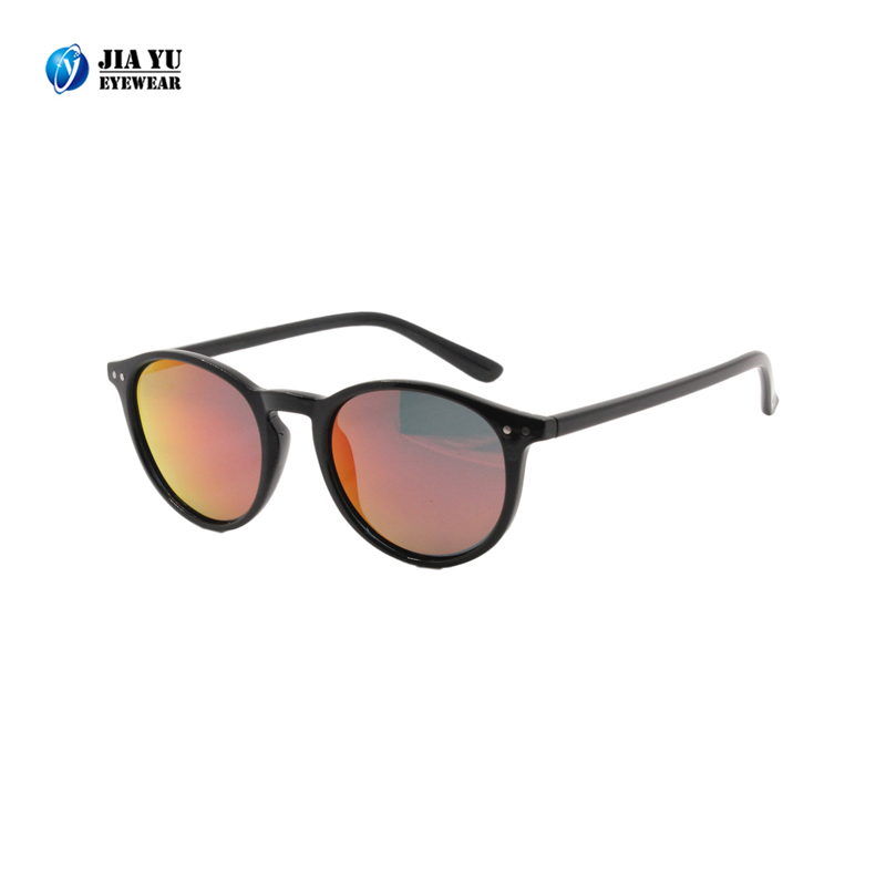 Fashion Sunglasses Polarized Retro Mirror Coating Round Sunglasses