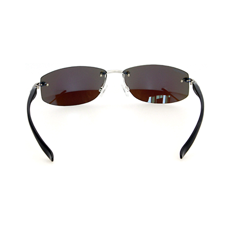 Fashionable Retro Multi Color Rimless CE UV400 Sunglasses For Men
