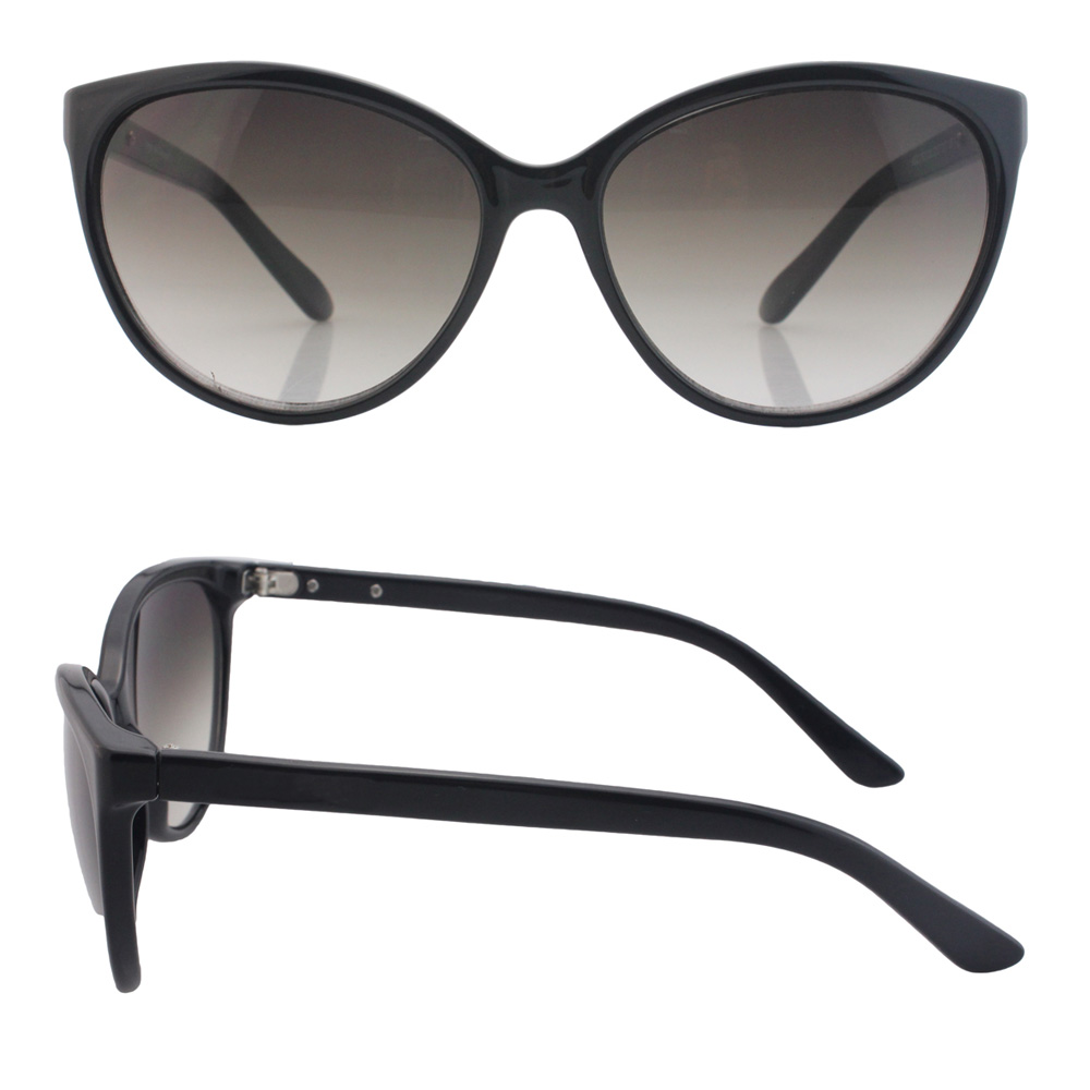 High Quality China Manufacturers Fashion Black Polarized Mirror Classic Retro Cat Eye Sunglasses