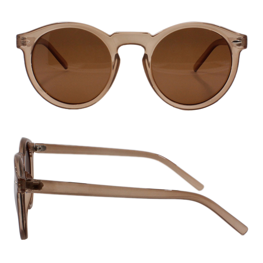 High Quality China Manufacturers Transparent Retro Fashion With Logo Round Plastic Sunglasses