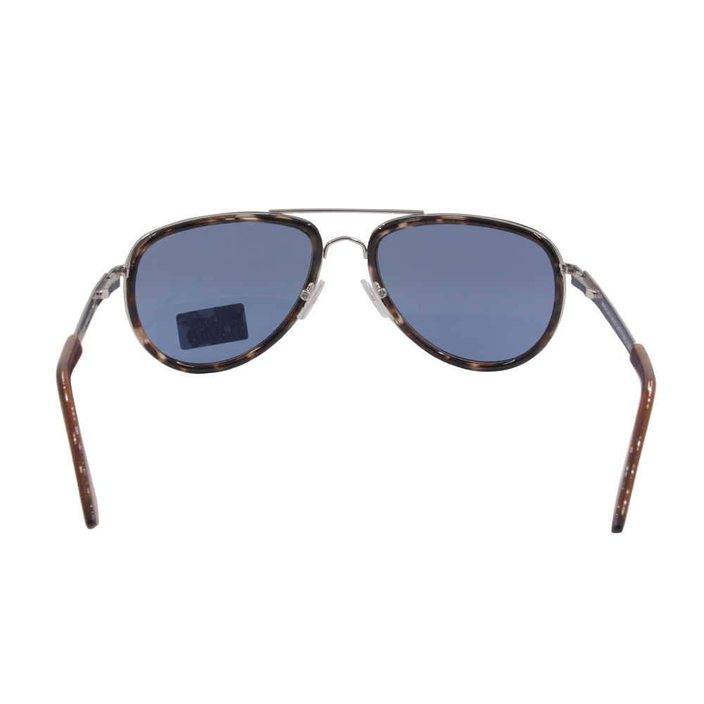 High Quality Round Fashion Metal Double Bridge Mirrored Plastic Polarized Sunglasses