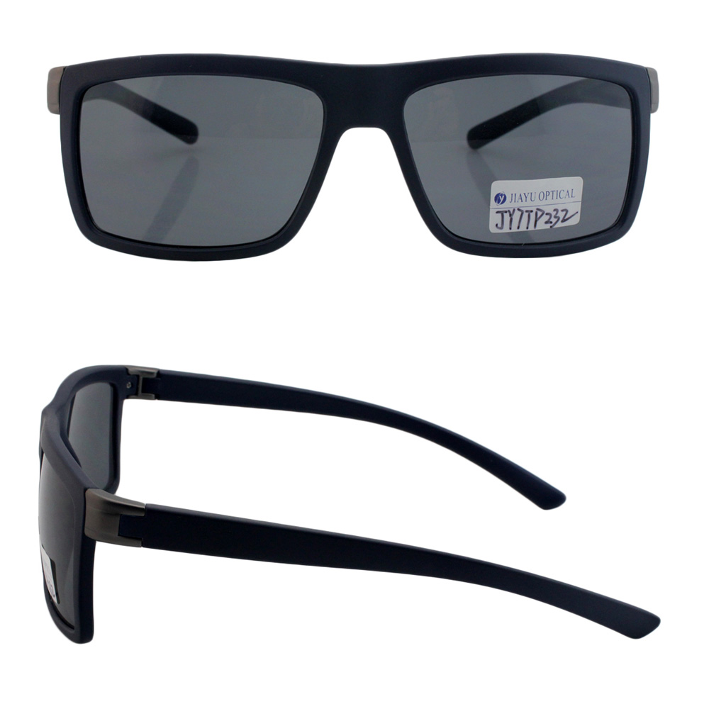 High end Square Style Custom Logo Plastic Men Sunglasses