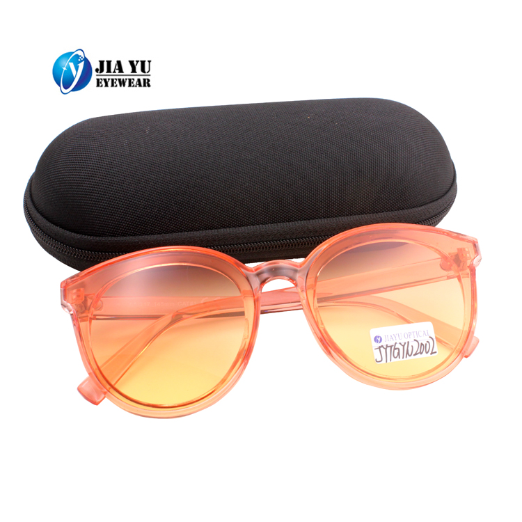 Hight Quality  Plastic Outdoor  UV 400 Polarized Transparent Frame Clear Sunglasses Stylish