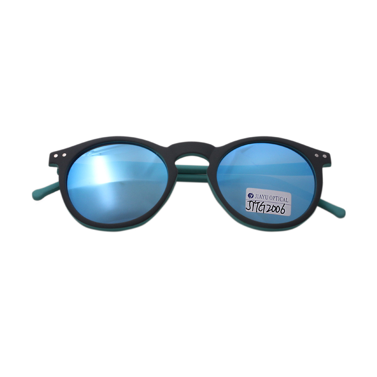 Hot Sale Custom Logo Round Plastic Ce Uv400 Polarized Unisex Sunglasses