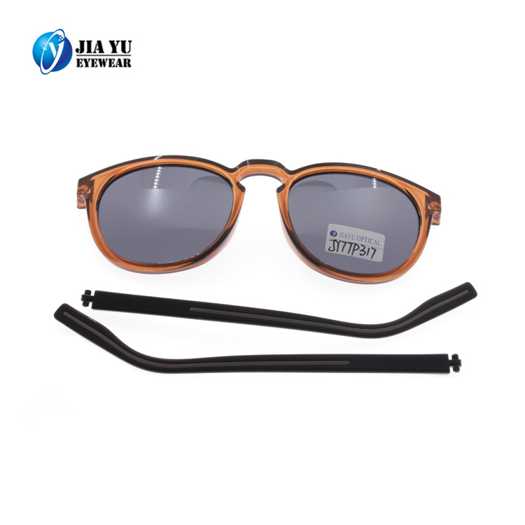 Injection Molded Plastic Interchangeable Arm Italy Brand Design Ce Sunglasses